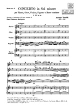 Concerto en sol min. - F. 12 n° 20 - Partitura - VIVALDI - Partition